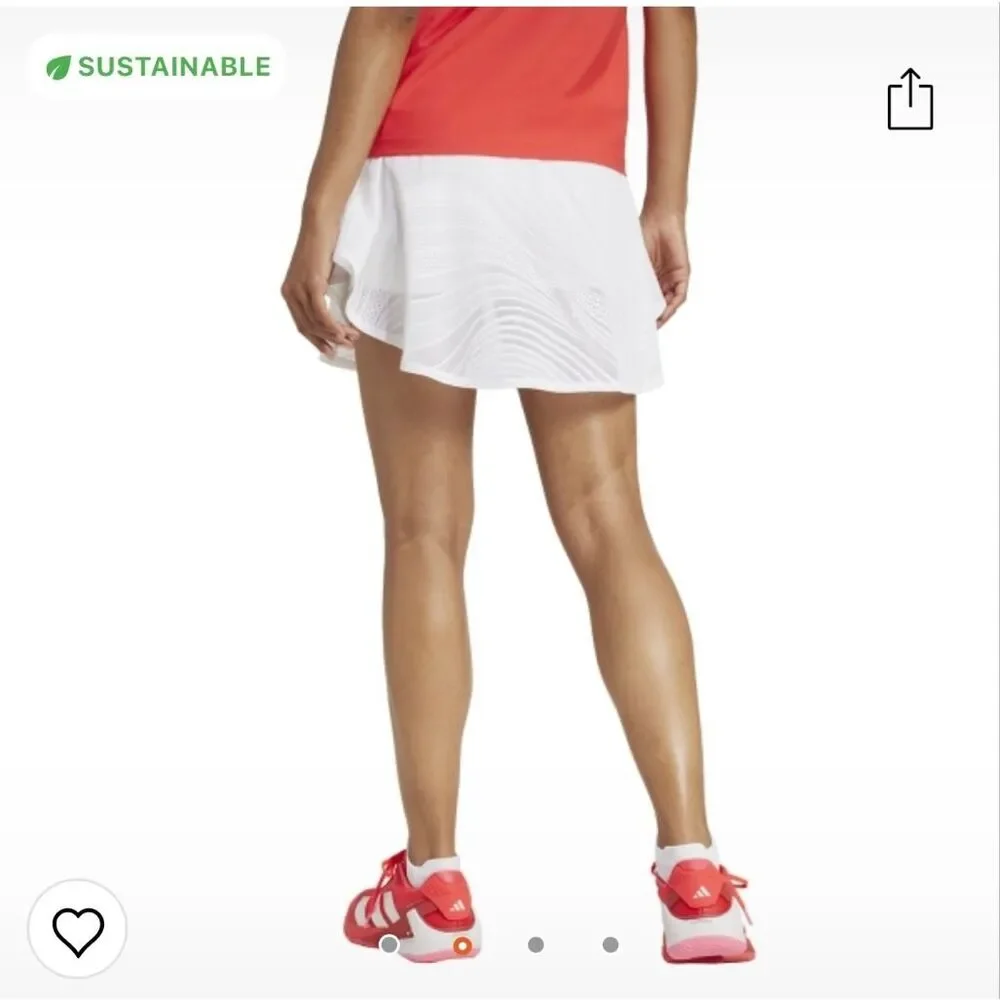 Adidas White Pro Climacool Tennis Skirt sz XL NWOT - Picture 2 of 7